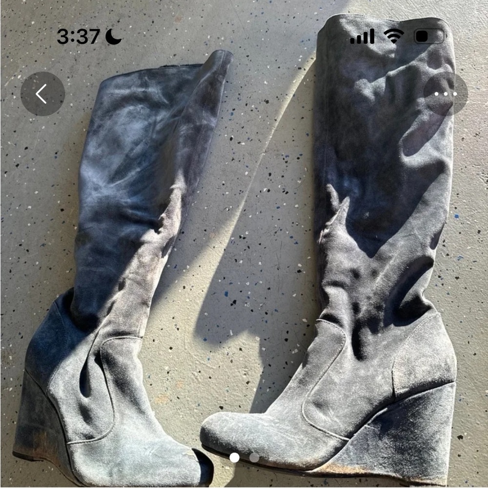 Blue boots - Picture 2 of 2